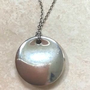 Authentic Tiffany and Company disc necklace